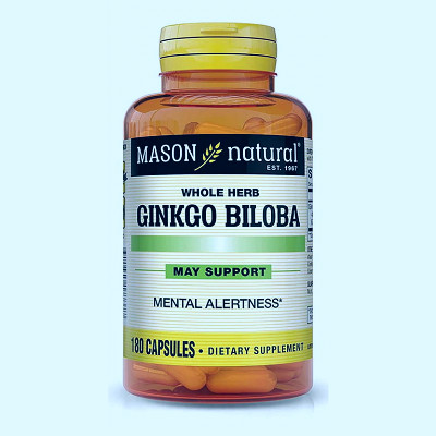 Mason Natural Ginkgo Biloba - Improve Mental Alertness, Supports Optimal  Brain Function, Herbal Supplement, 180 Capsules - Walmart.com